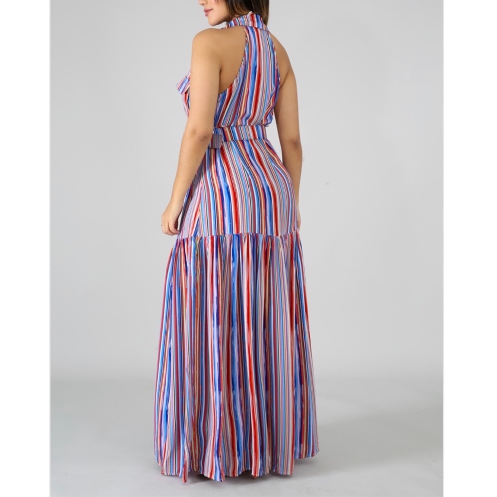Full of Soul Stripe Maxi Dress